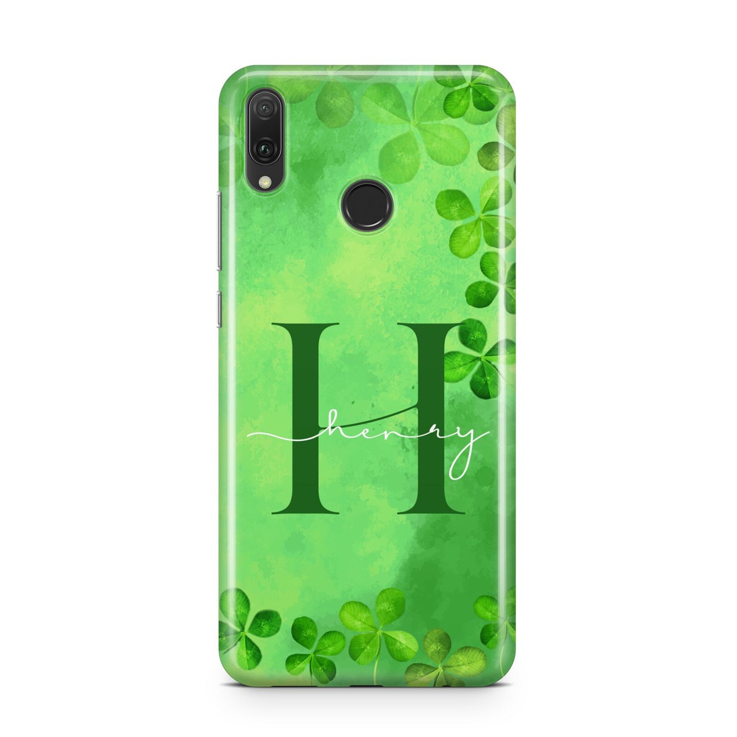 Watercolour Shamrock Pattern Name Huawei Y9 2019