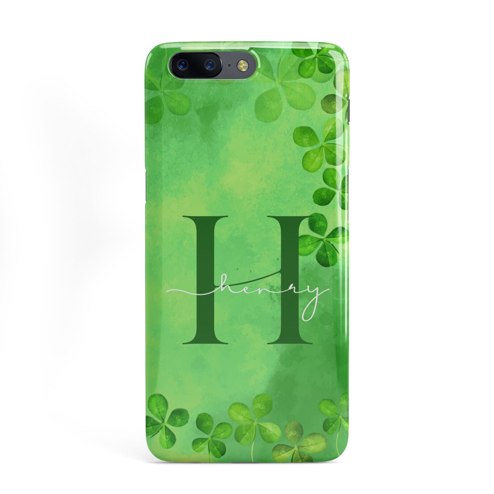 Watercolour Shamrock Pattern Name OnePlus Case