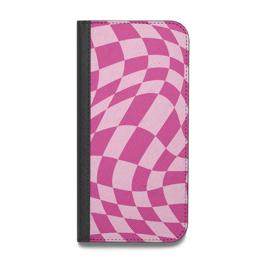 Wavy Check Vegan Leather Flip Samsung Case