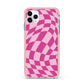 Wavy Check iPhone 11 Pro Max Impact Pink Edge Case
