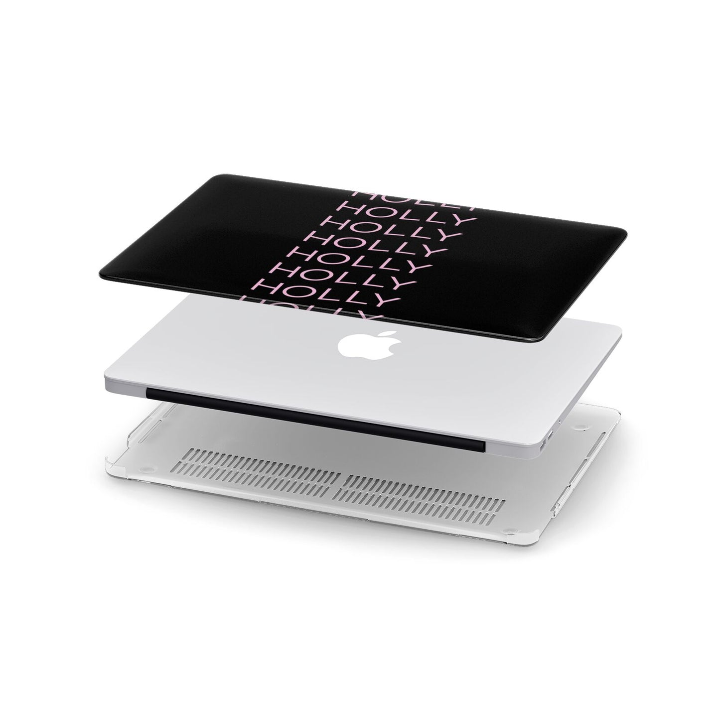 Wavy Name Apple MacBook Case in Detail