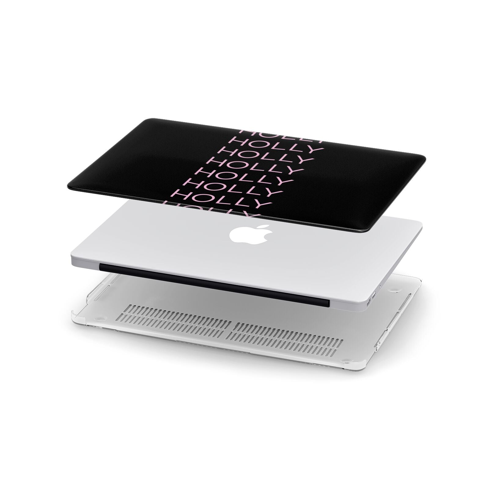 Wavy Name Apple MacBook Case in Detail