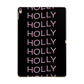 Wavy Name Apple iPad Gold Case