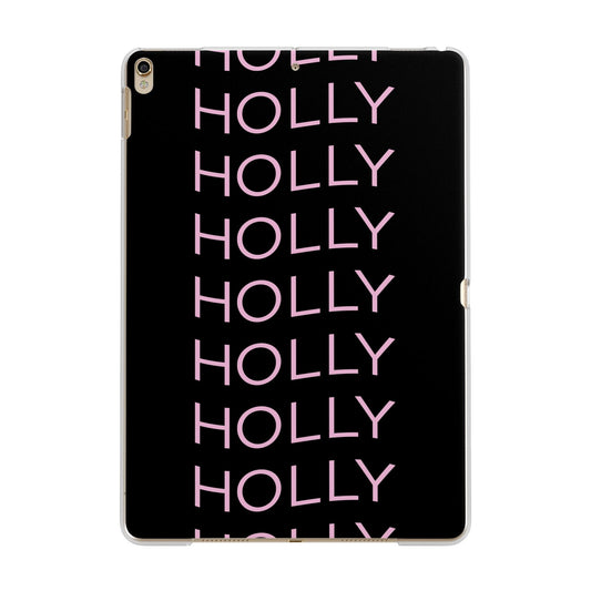 Wavy Name Apple iPad Gold Case