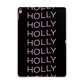 Wavy Name Apple iPad Rose Gold Case