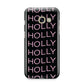 Wavy Name Samsung Galaxy A3 2017 Case on gold phone