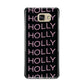 Wavy Name Samsung Galaxy A9 2016 Case on gold phone