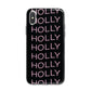 Wavy Name iPhone X Bumper Case on Silver iPhone Alternative Image 1