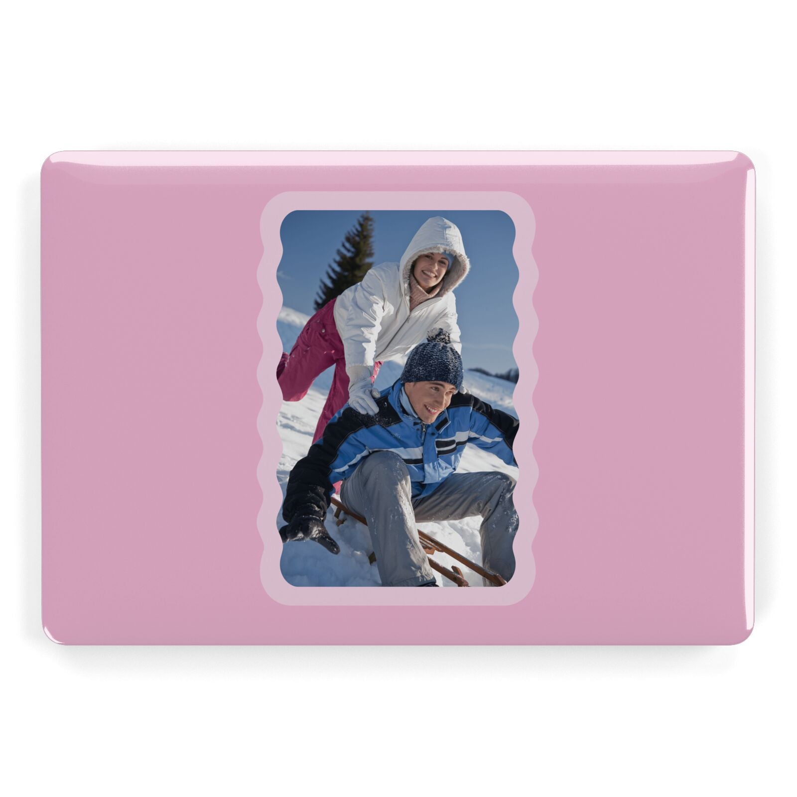 Wavy Photo Border Apple MacBook Case