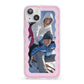 Wavy Photo Border iPhone 13 Clear Bumper Case