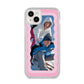 Wavy Photo Border iPhone 14 Plus Clear Tough Case Starlight