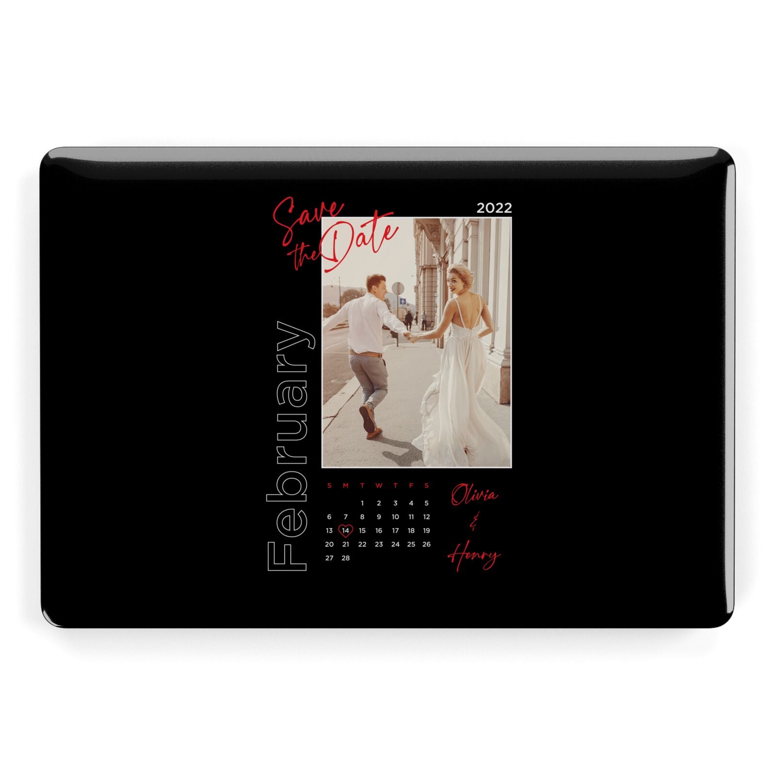 Wedding Date Personalised Photo Apple MacBook Case