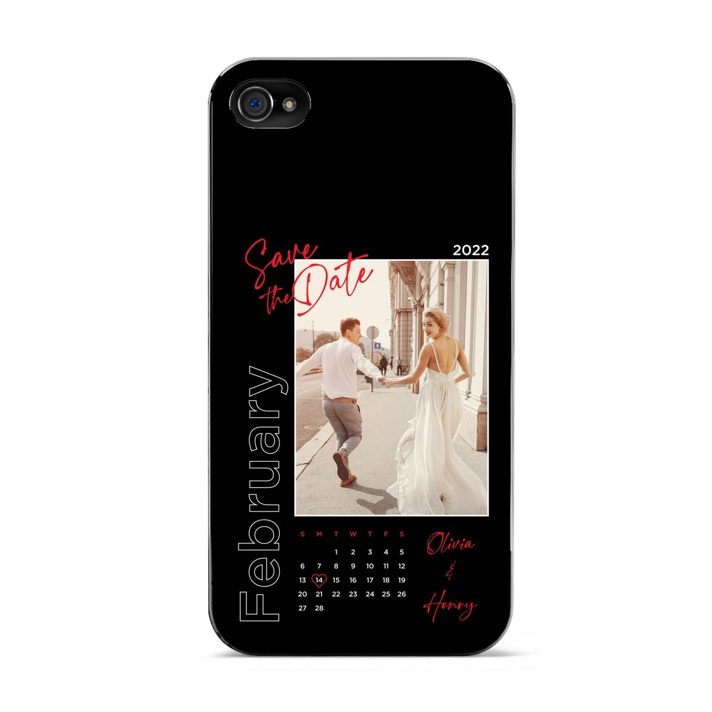 Wedding Date Personalised Photo Apple iPhone 4s Case