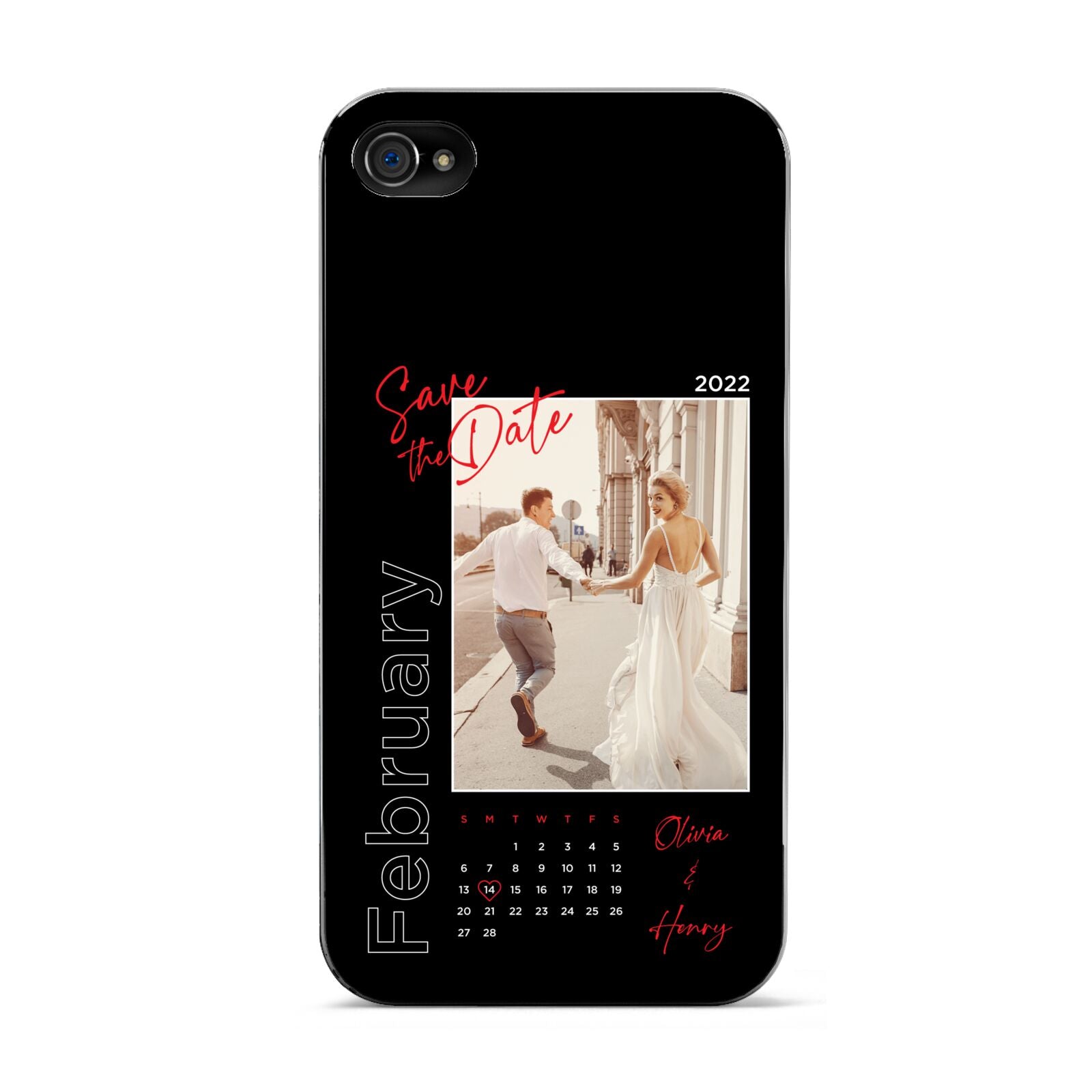 Wedding Date Personalised Photo Apple iPhone 4s Case