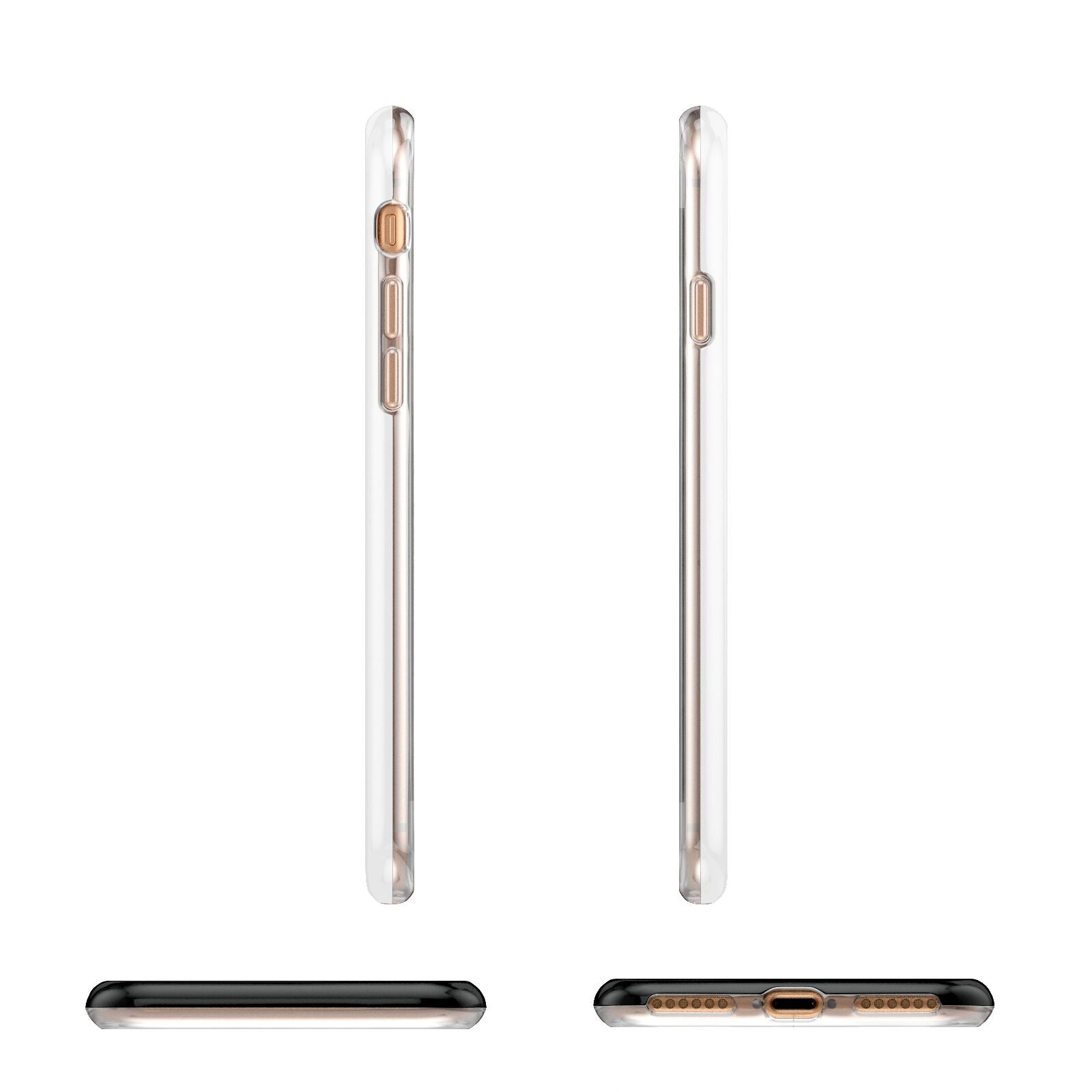 Wedding Date Personalised Photo Apple iPhone 7 8 3D Wrap Tough Case Alternative Image Angles