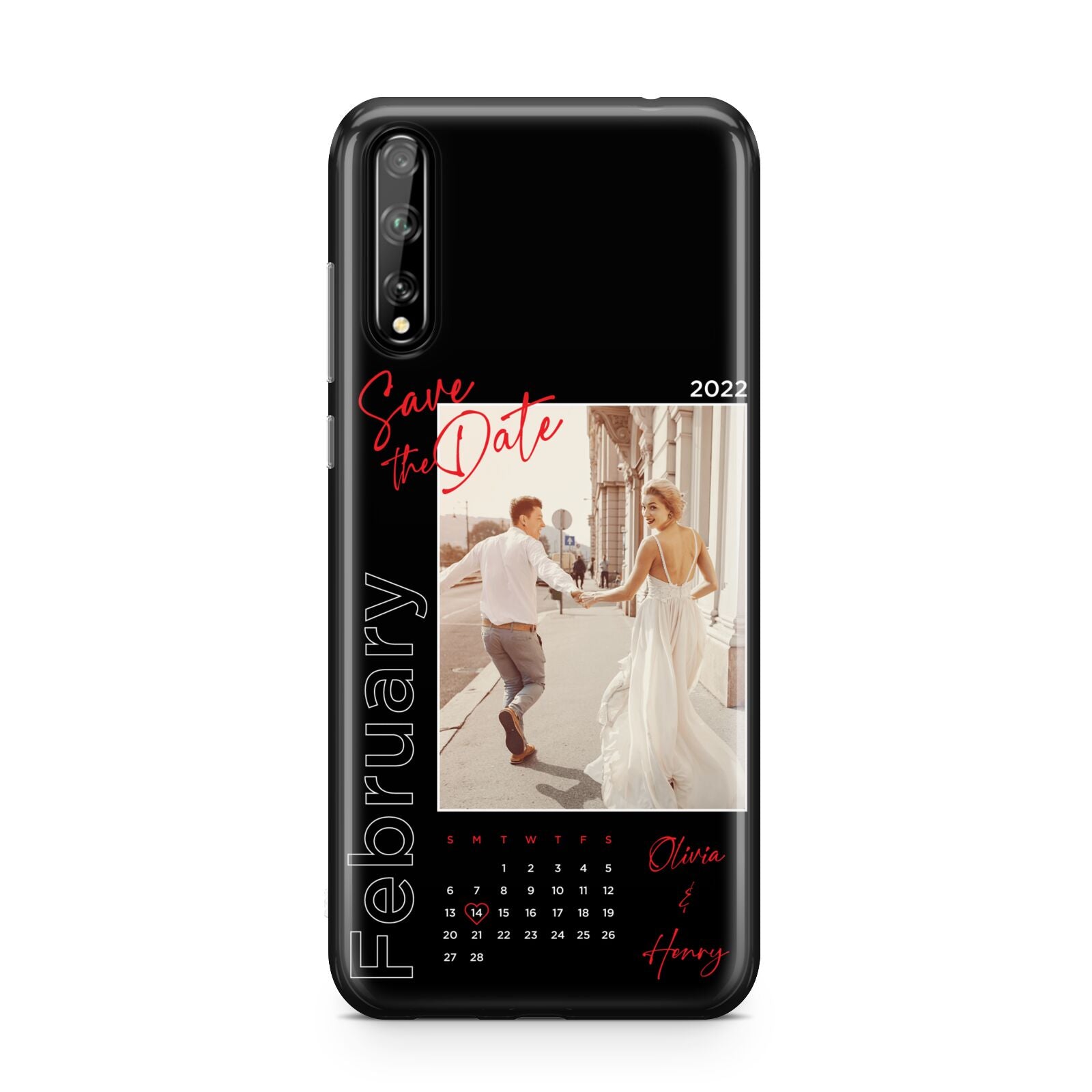 Wedding Date Personalised Photo Huawei Enjoy 10s Phone Case