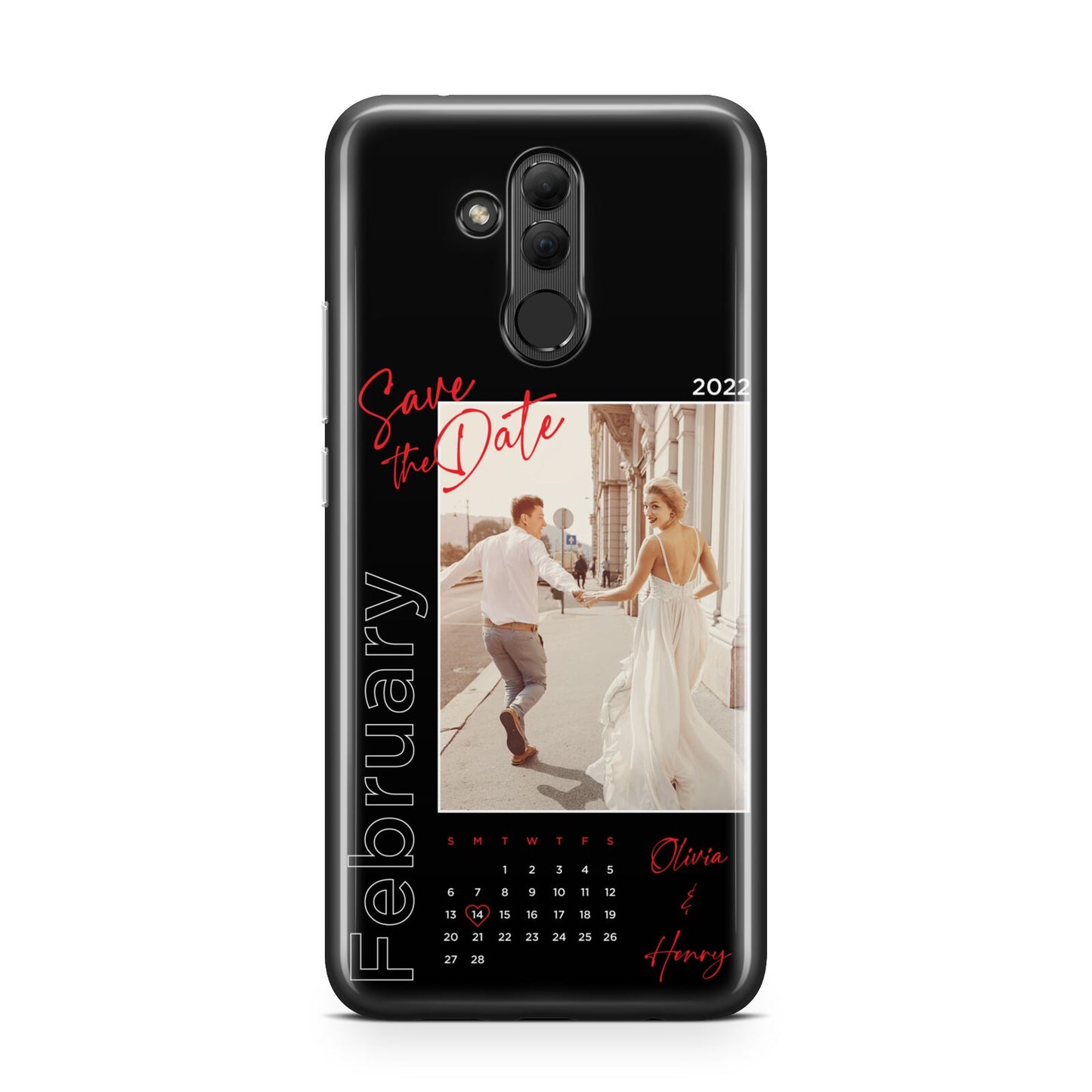 Wedding Date Personalised Photo Huawei Mate 20 Lite