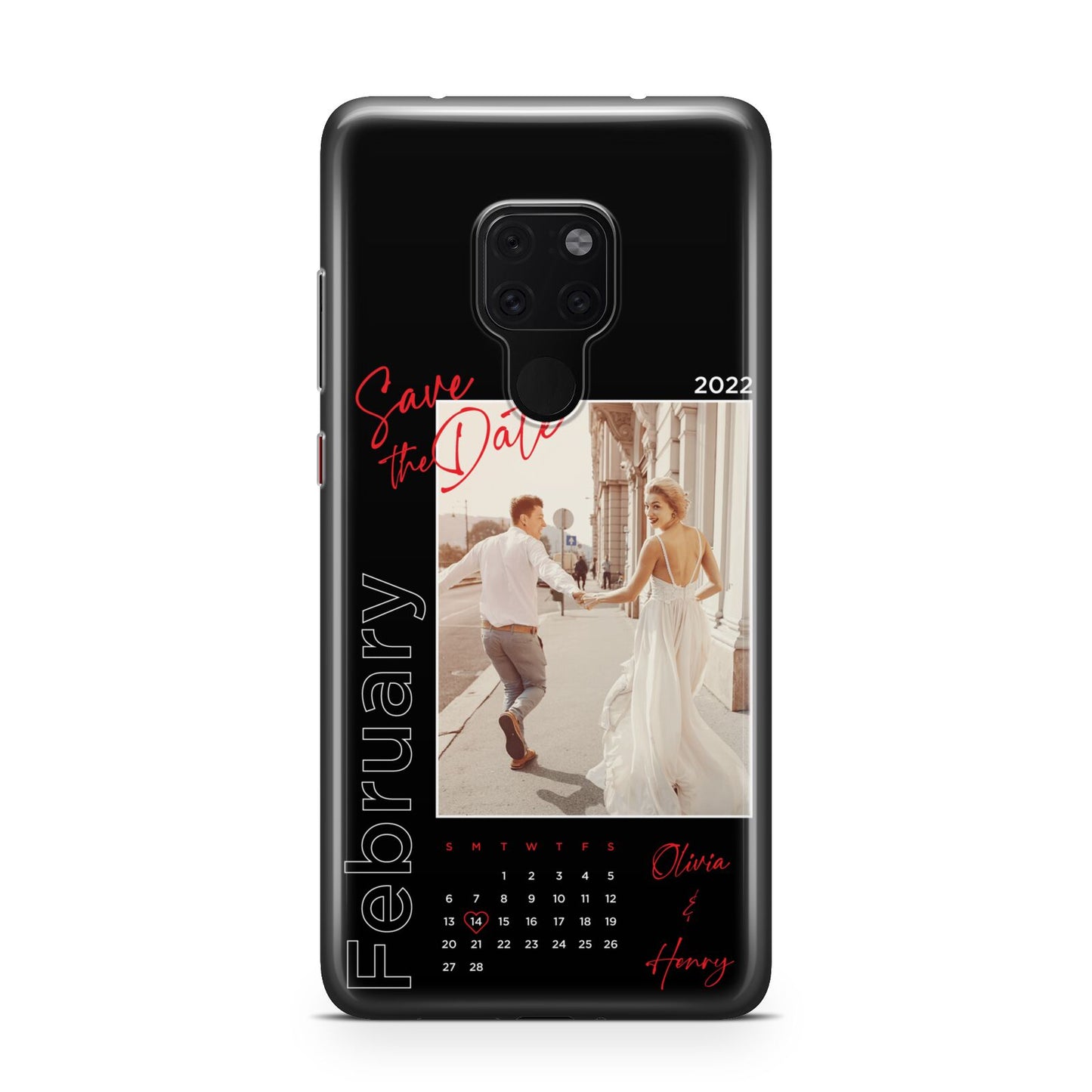 Wedding Date Personalised Photo Huawei Mate 20 Phone Case