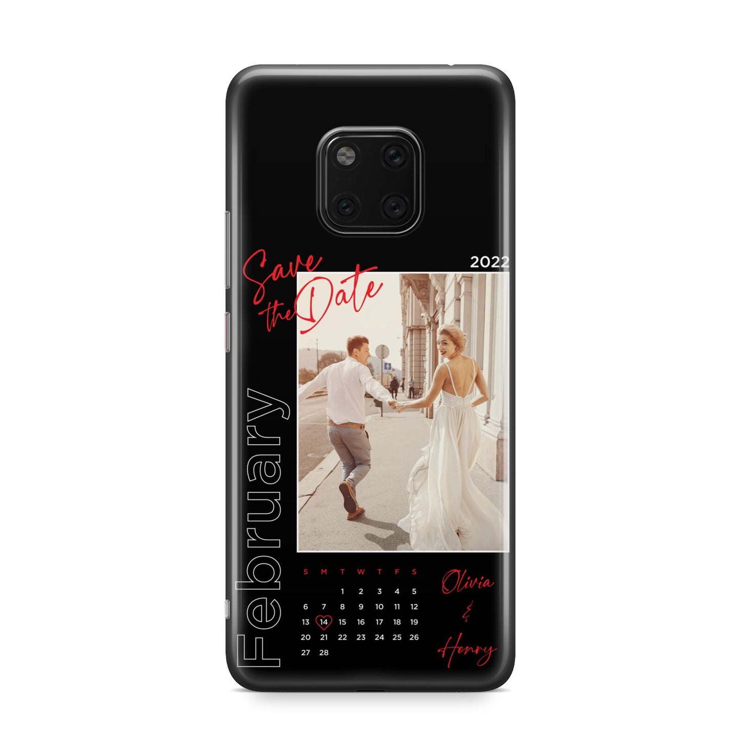 Wedding Date Personalised Photo Huawei Mate 20 Pro Phone Case
