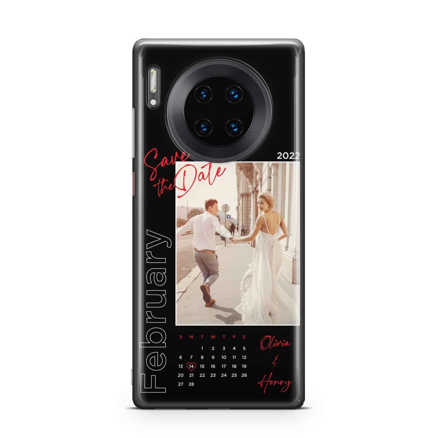 Wedding Date Personalised Photo Huawei Mate 30 Pro Phone Case