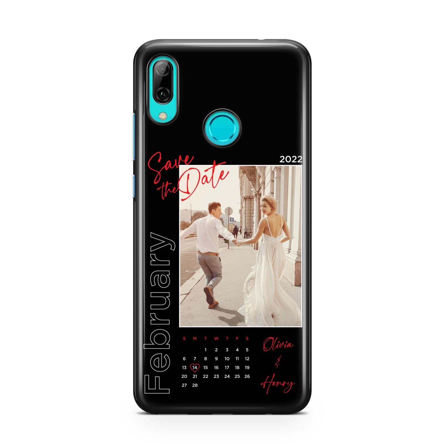 Wedding Date Personalised Photo Huawei P Smart 2019 Case
