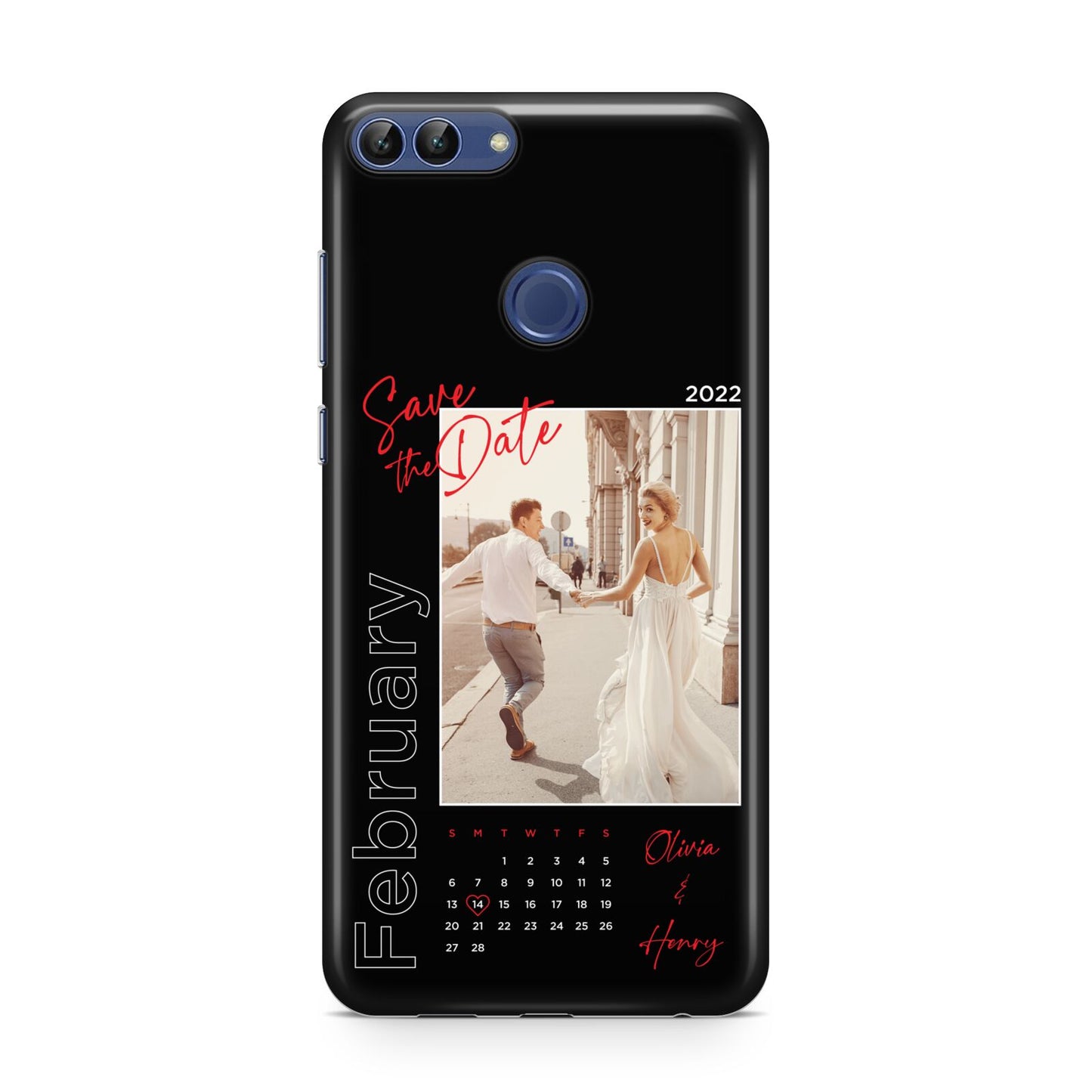 Wedding Date Personalised Photo Huawei P Smart Case