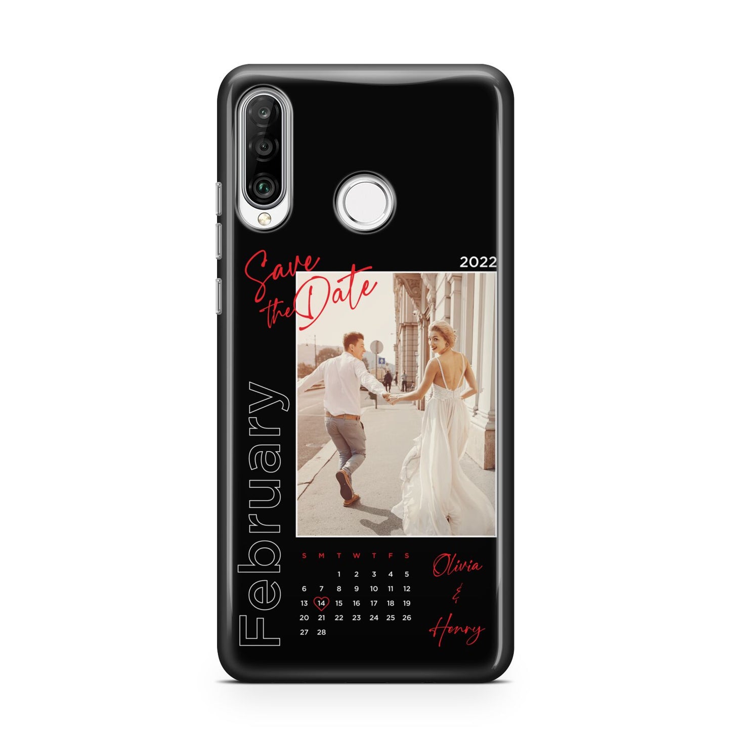 Wedding Date Personalised Photo Huawei P30 Lite Phone Case