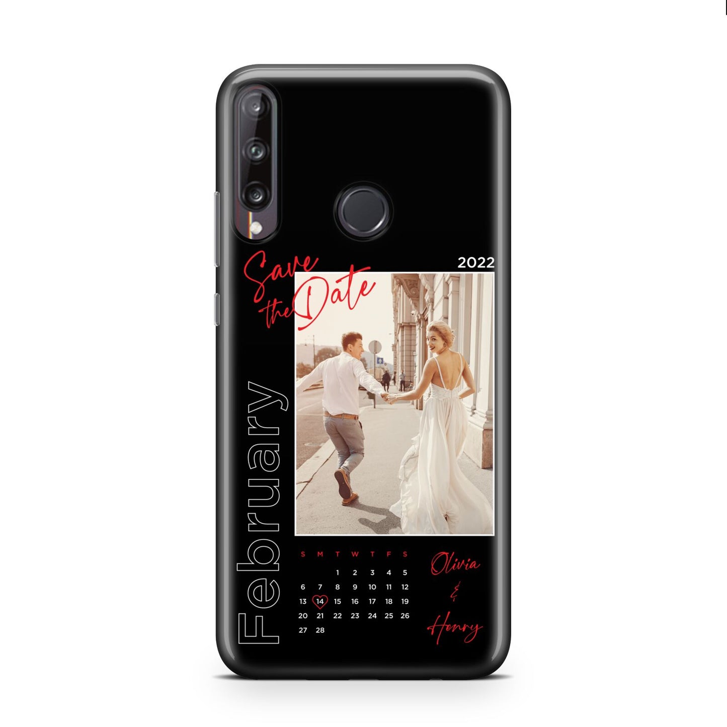 Wedding Date Personalised Photo Huawei P40 Lite E Phone Case