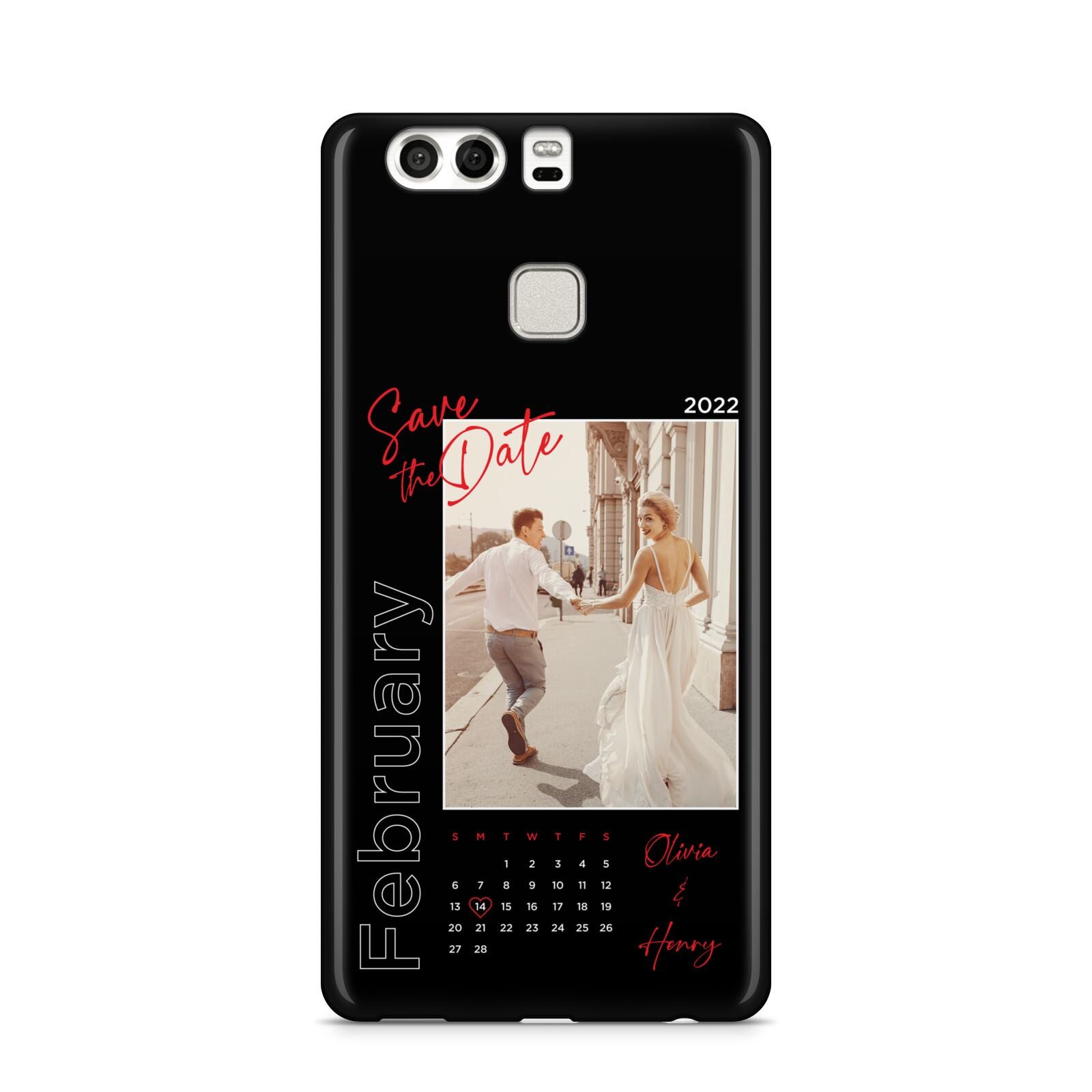 Wedding Date Personalised Photo Huawei P9 Case