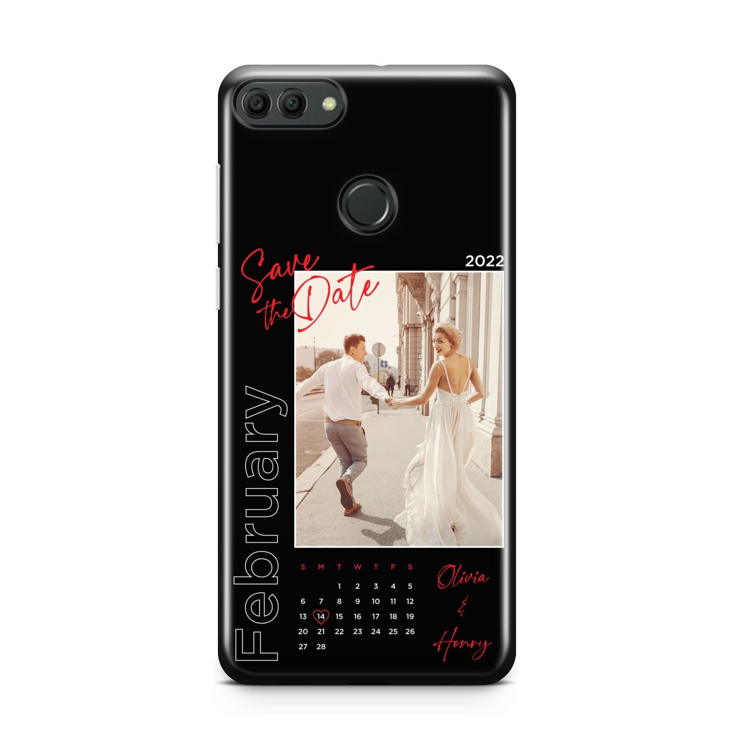 Wedding Date Personalised Photo Huawei Y9 2018