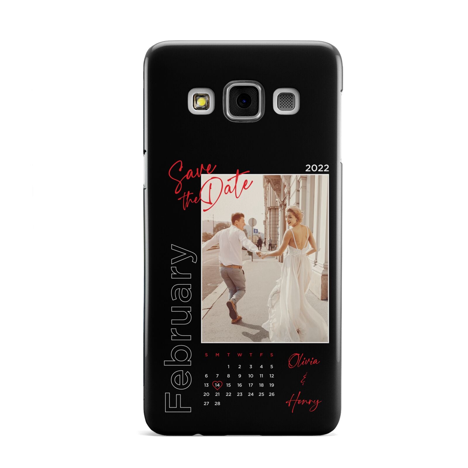 Wedding Date Personalised Photo Samsung Galaxy A3 Case
