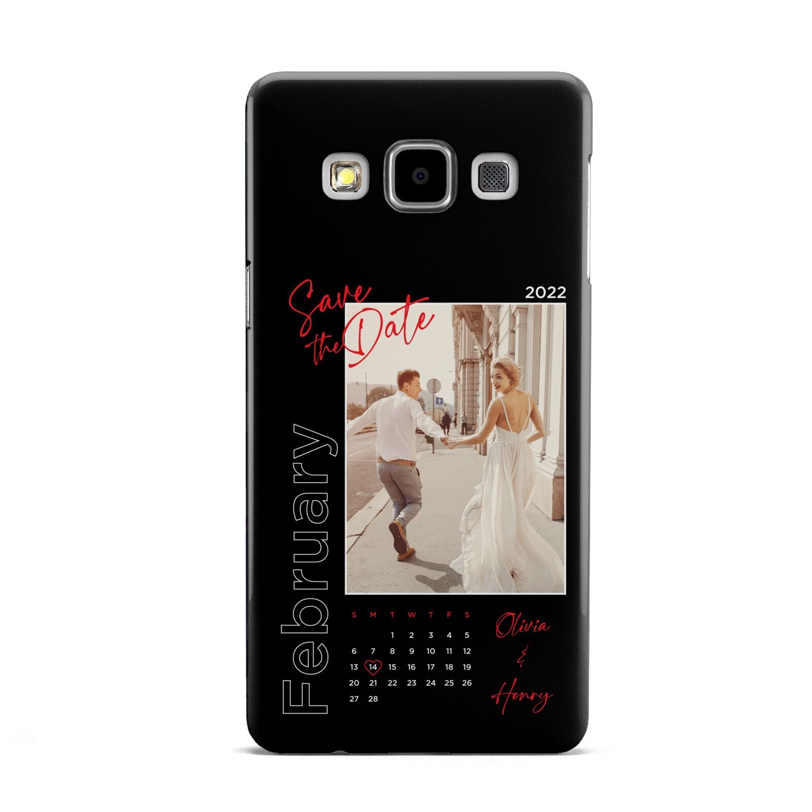 Wedding Date Personalised Photo Samsung Galaxy A5 Case