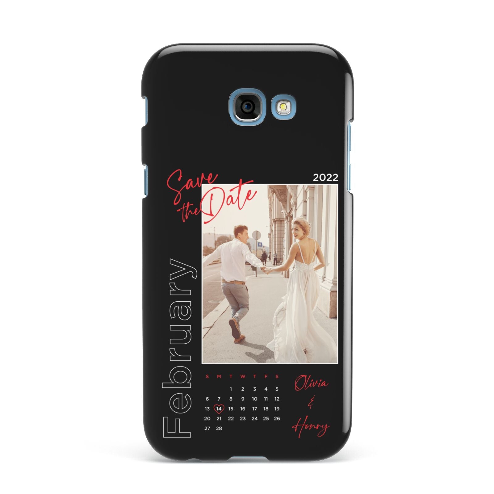Wedding Date Personalised Photo Samsung Galaxy A7 2017 Case