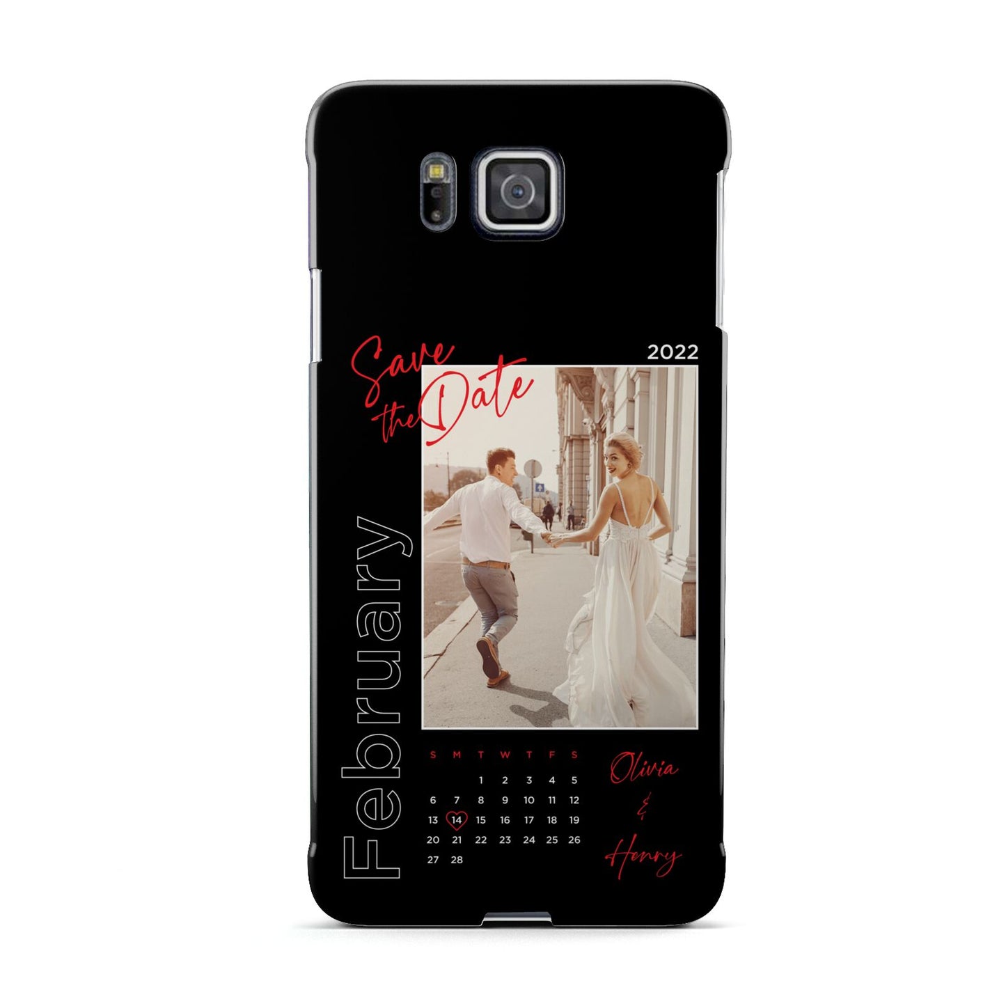 Wedding Date Personalised Photo Samsung Galaxy Alpha Case