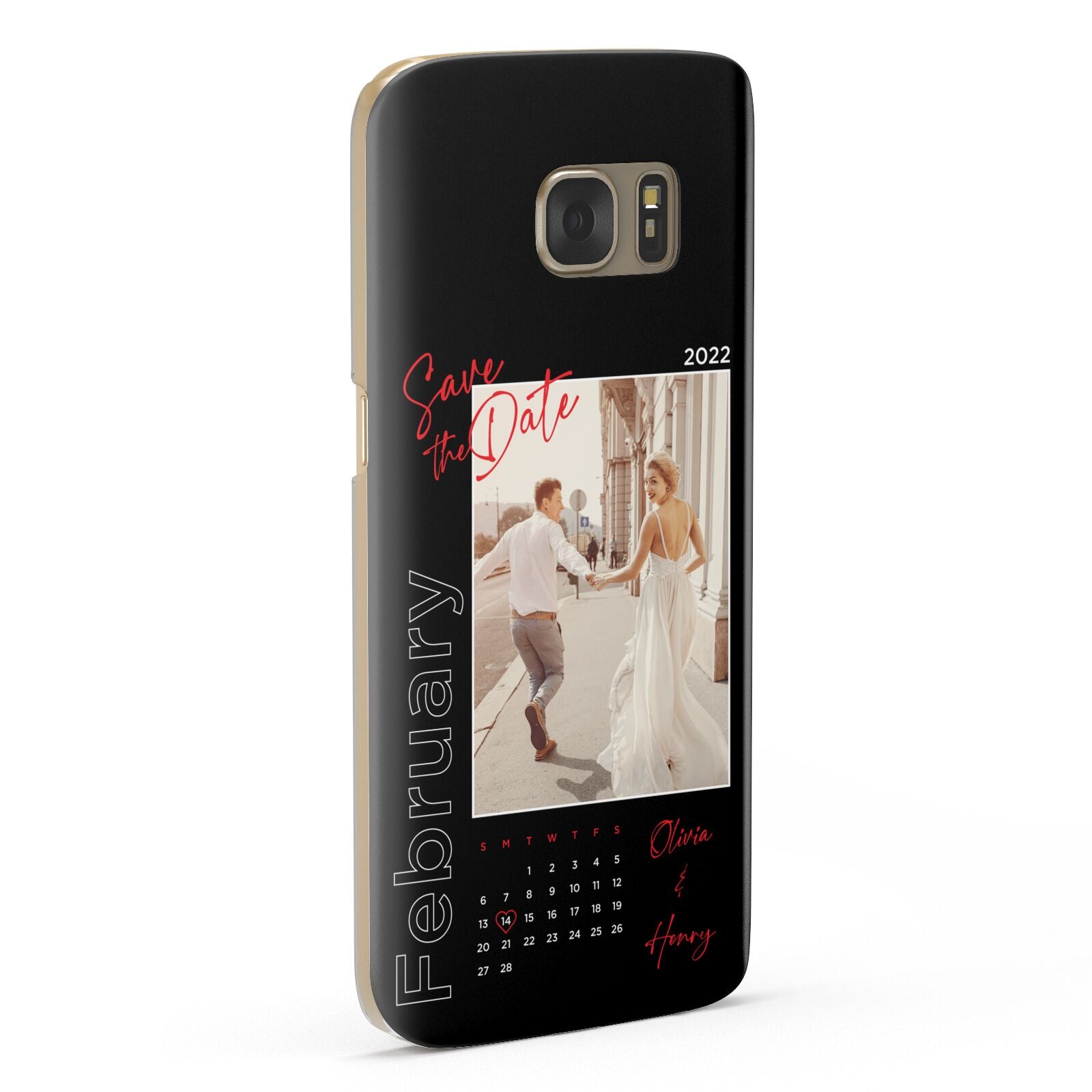 Wedding Date Personalised Photo Samsung Galaxy Case Fourty Five Degrees