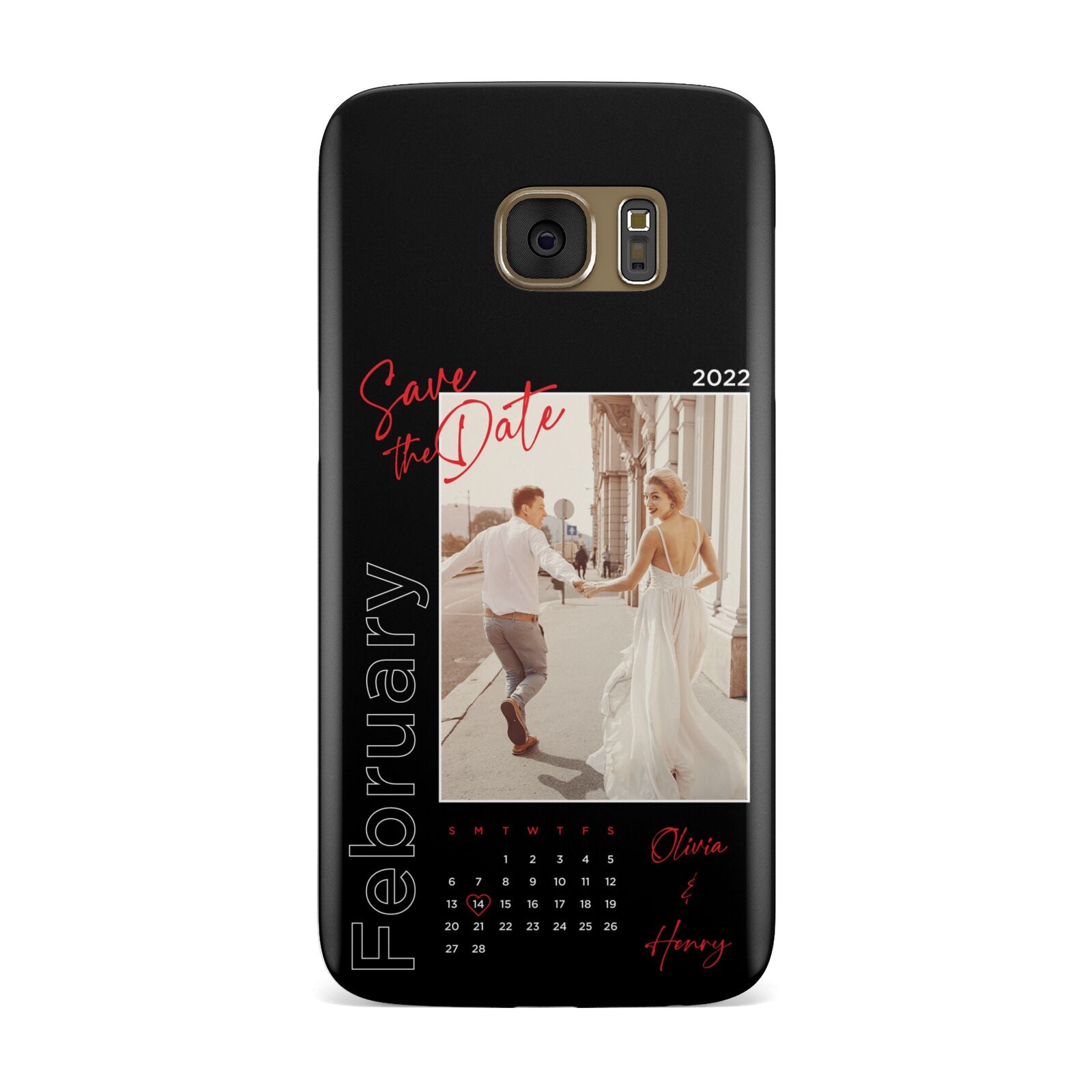 Wedding Date Personalised Photo Samsung Galaxy Case