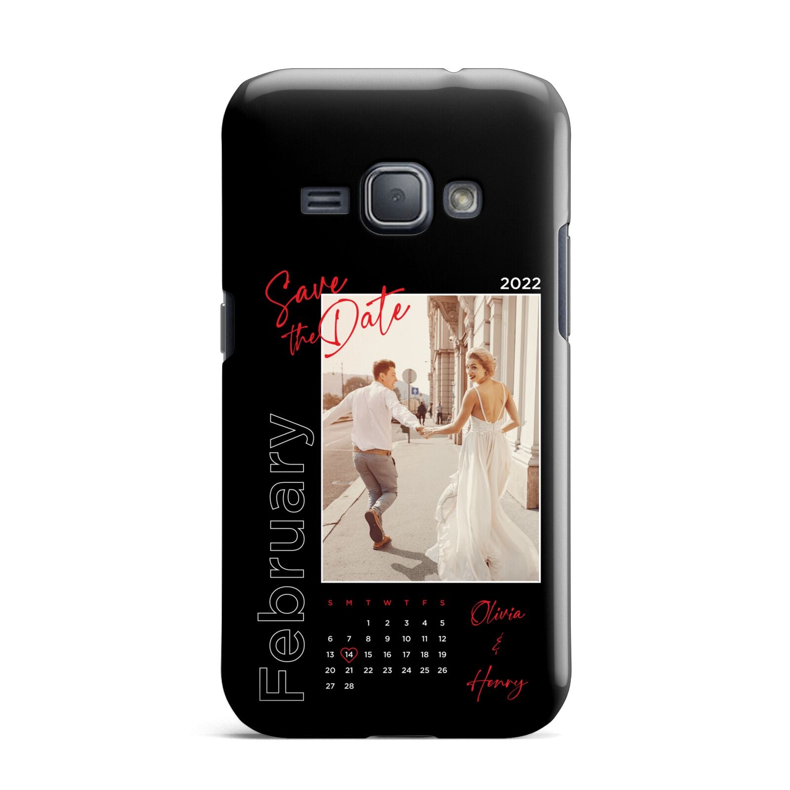 Wedding Date Personalised Photo Samsung Galaxy J1 2016 Case