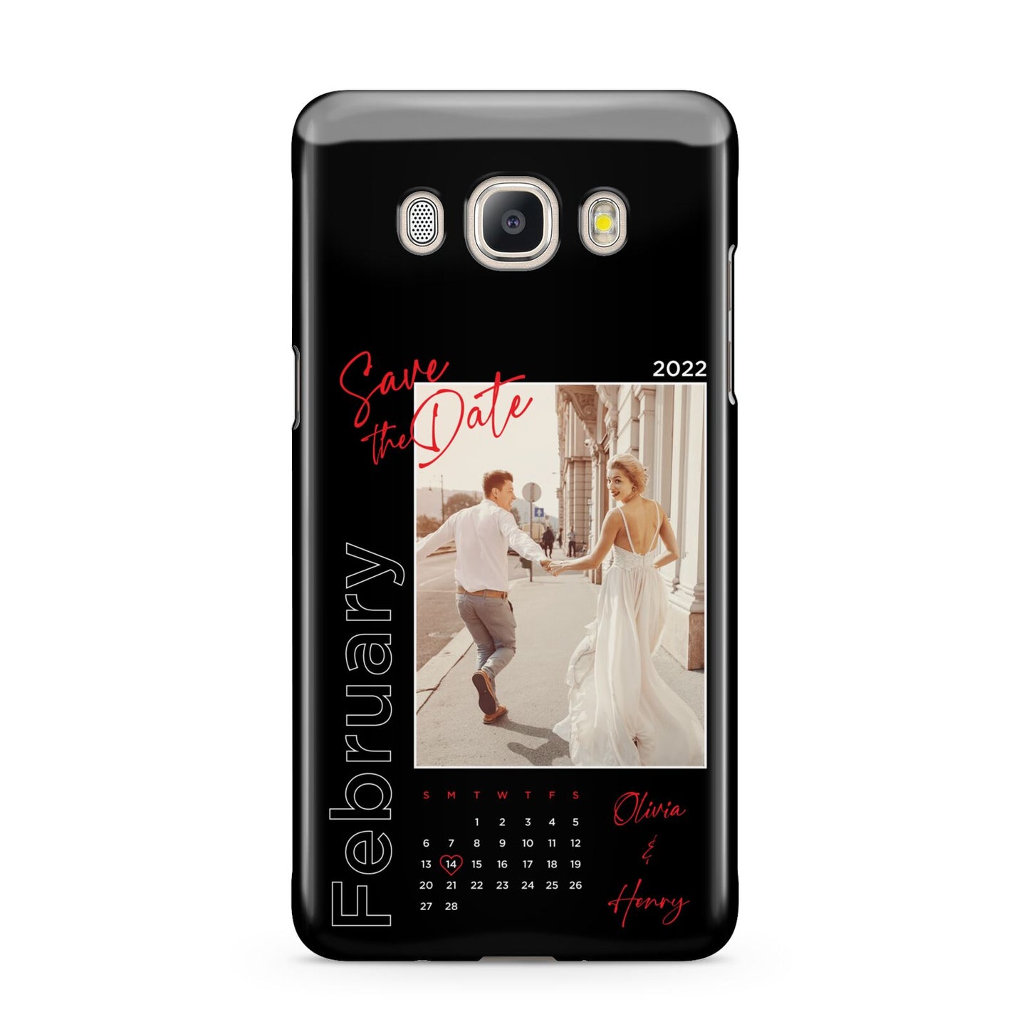 Wedding Date Personalised Photo Samsung Galaxy J5 2016 Case