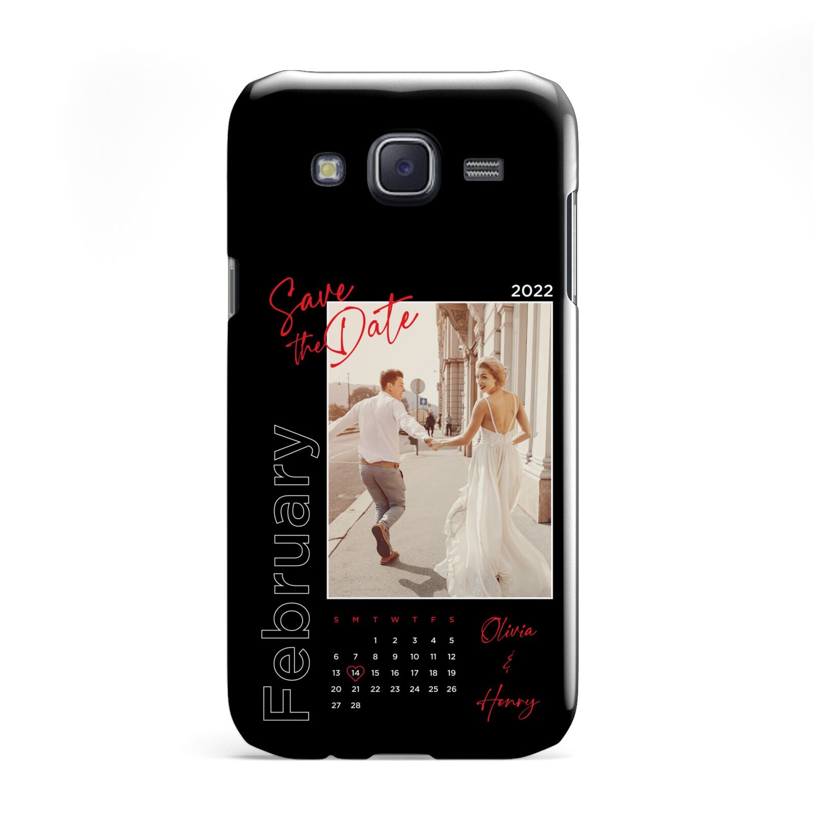 Wedding Date Personalised Photo Samsung Galaxy J5 Case