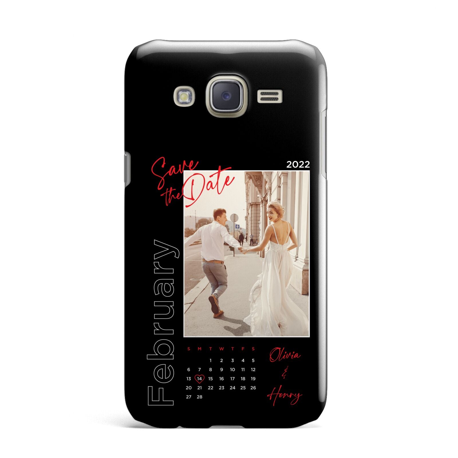Wedding Date Personalised Photo Samsung Galaxy J7 Case