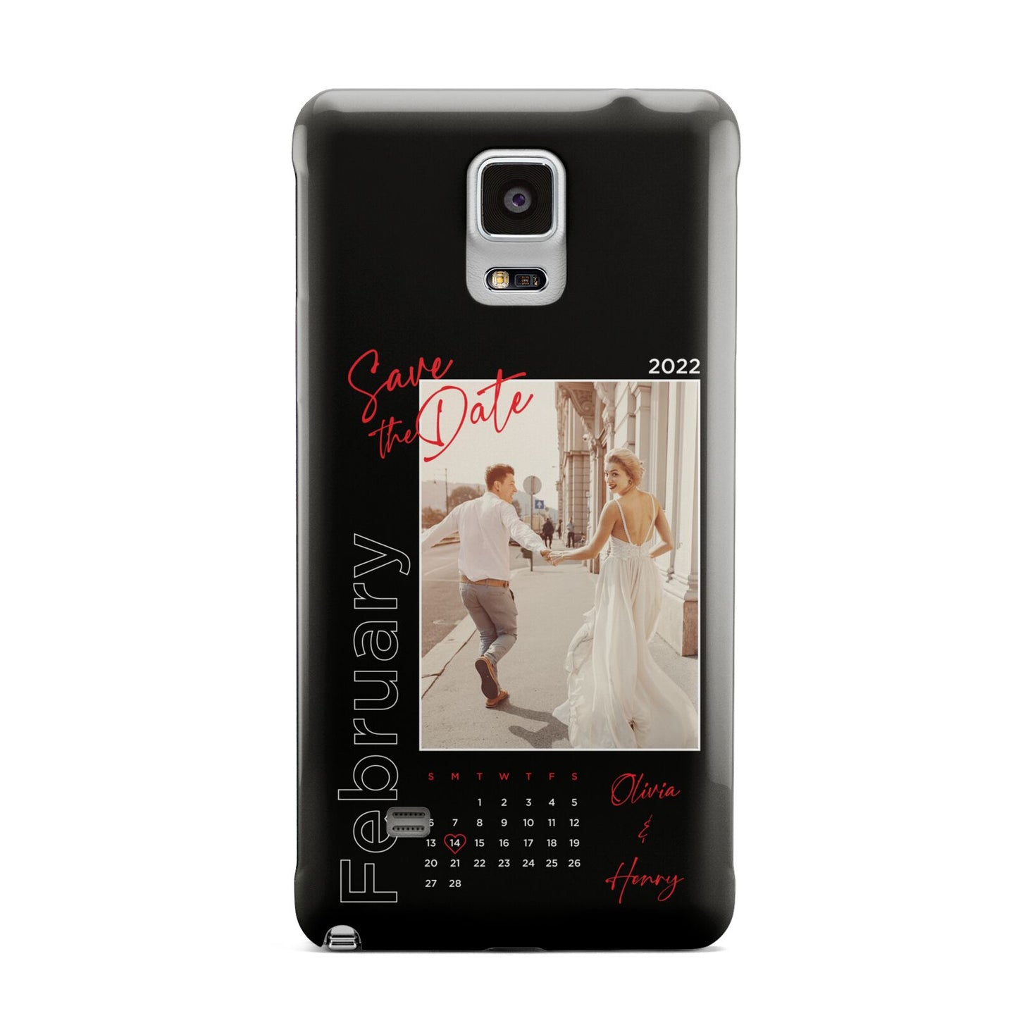 Wedding Date Personalised Photo Samsung Galaxy Note 4 Case