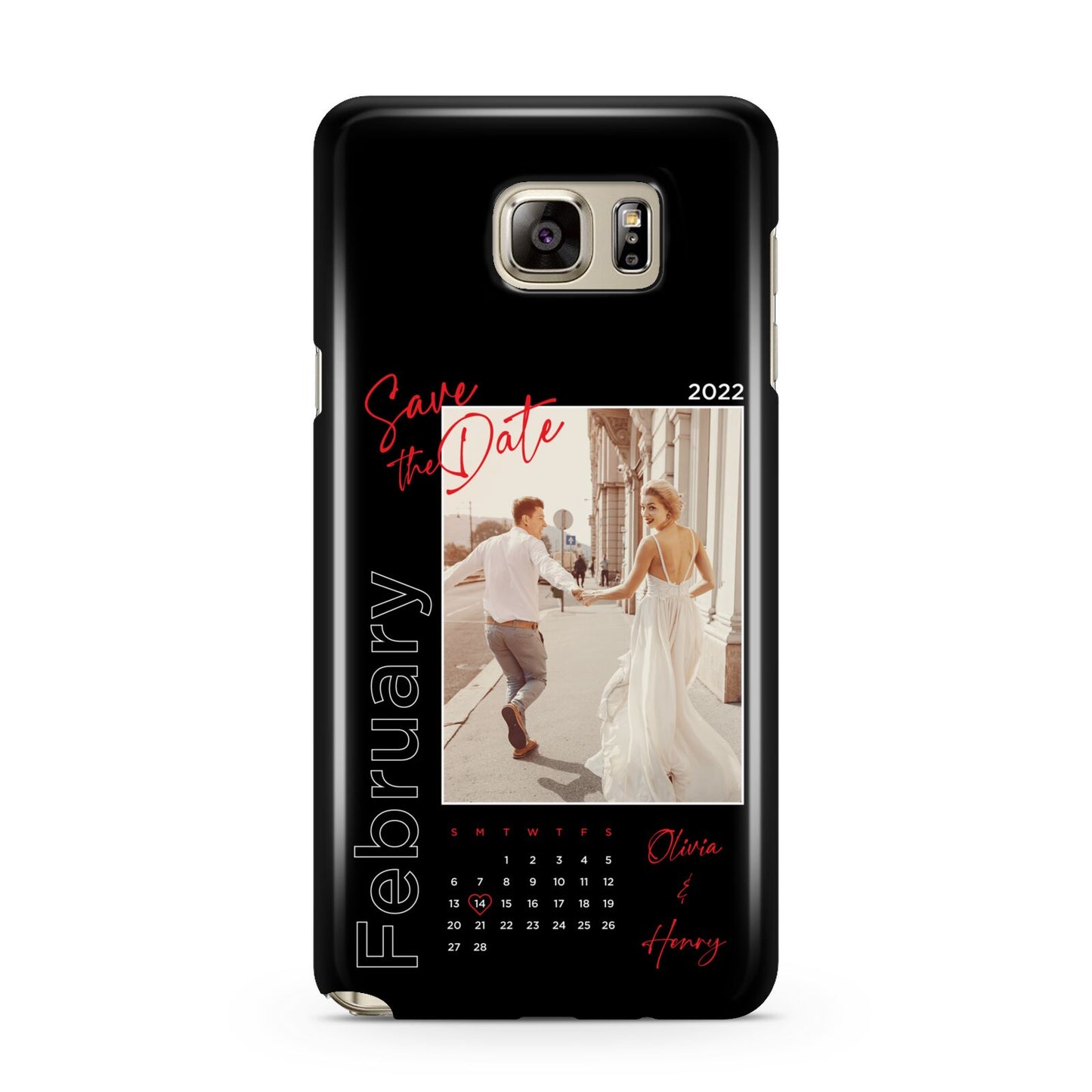 Wedding Date Personalised Photo Samsung Galaxy Note 5 Case