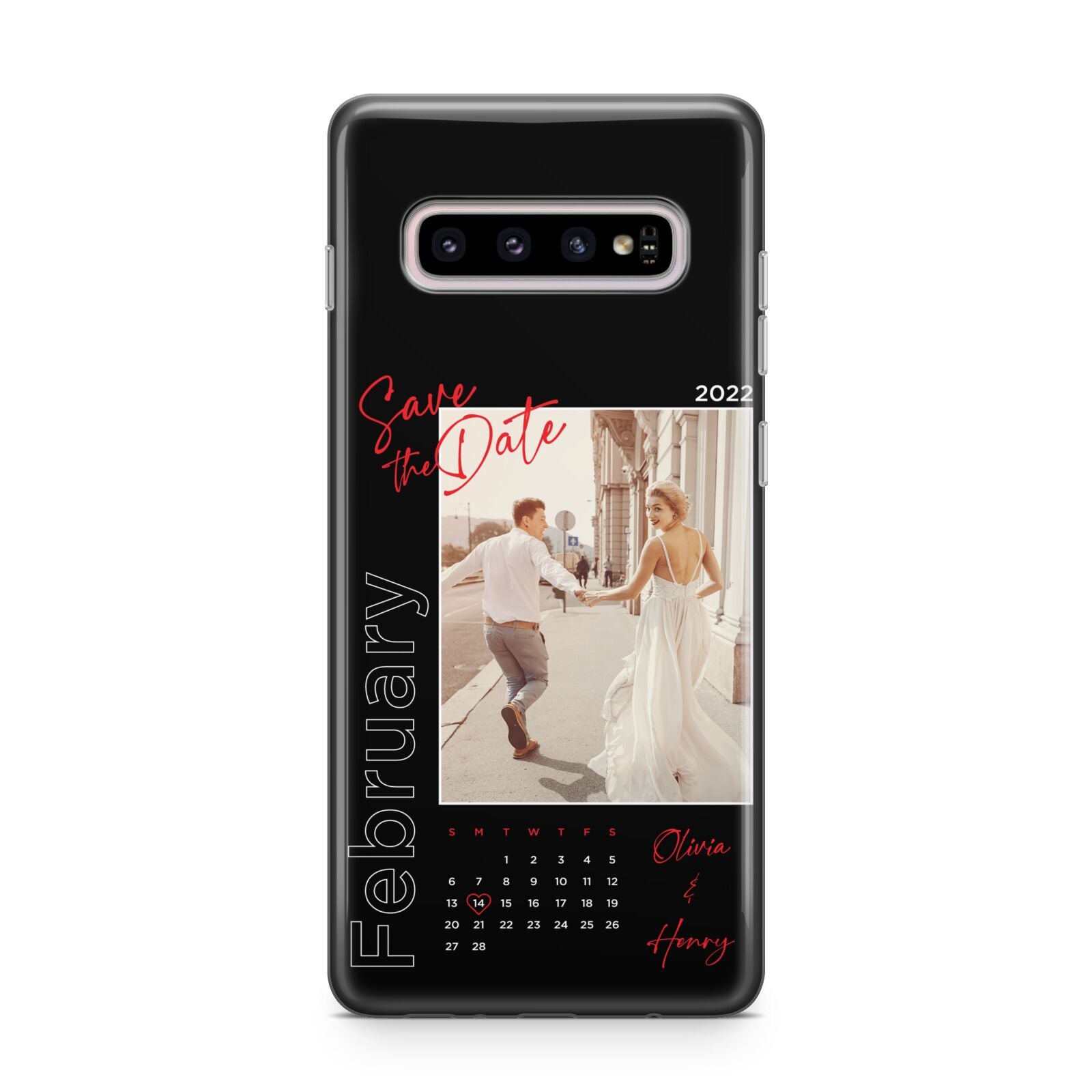 Wedding Date Personalised Photo Samsung Galaxy S10 Plus Case