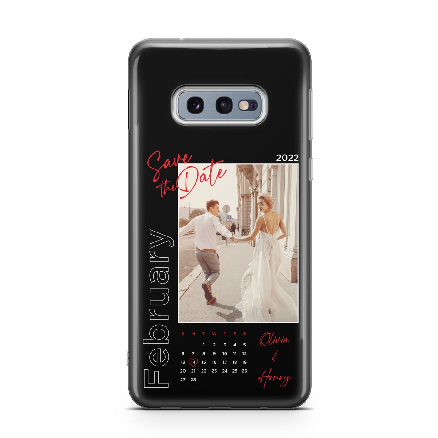 Wedding Date Personalised Photo Samsung Galaxy S10E Case