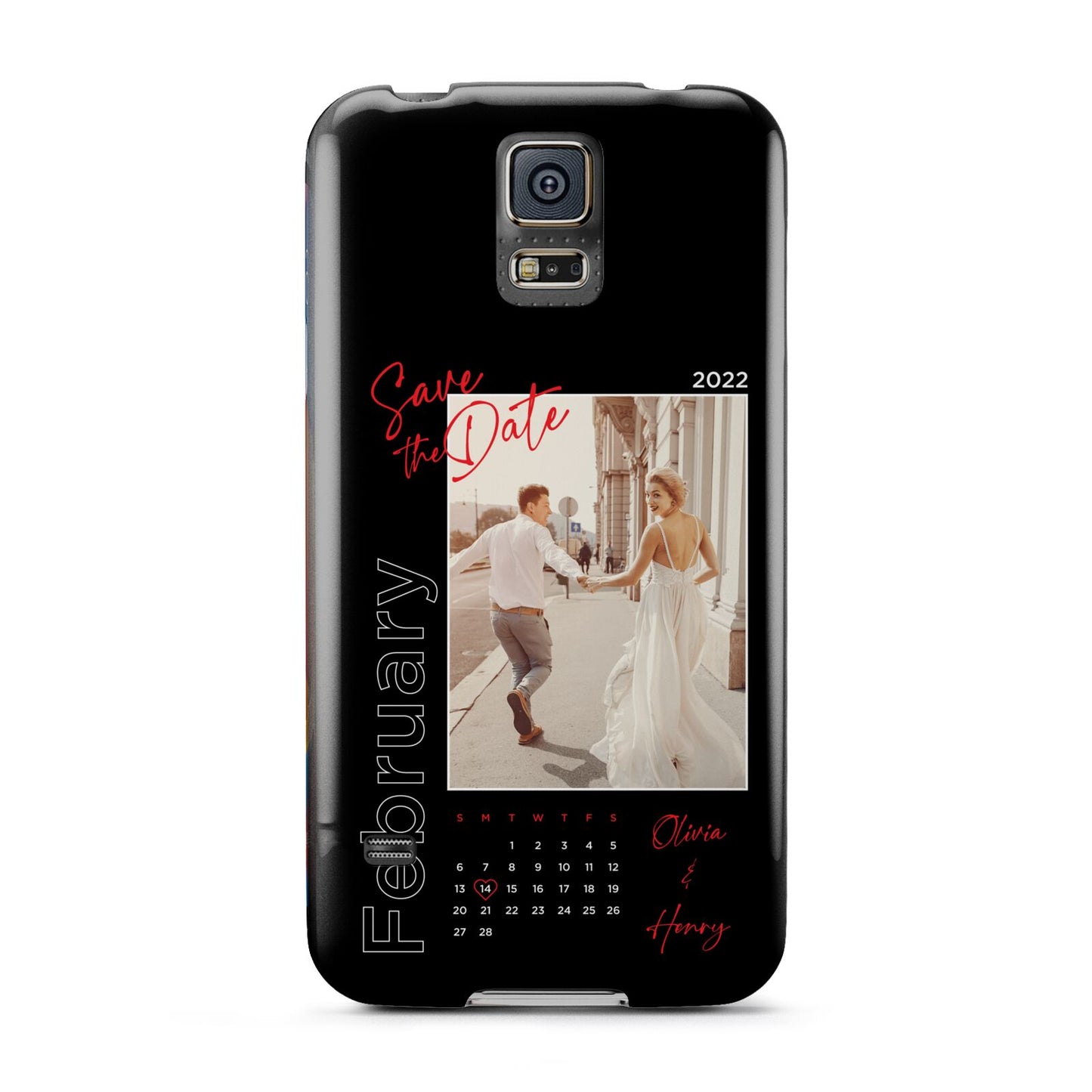 Wedding Date Personalised Photo Samsung Galaxy S5 Case