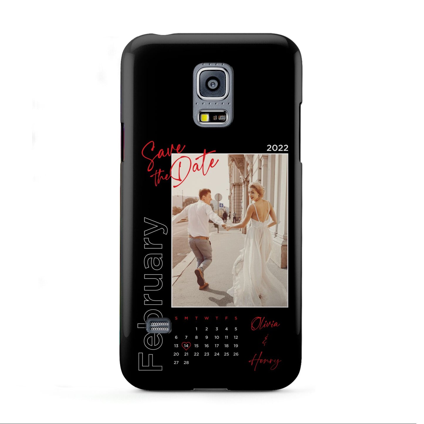 Wedding Date Personalised Photo Samsung Galaxy S5 Mini Case
