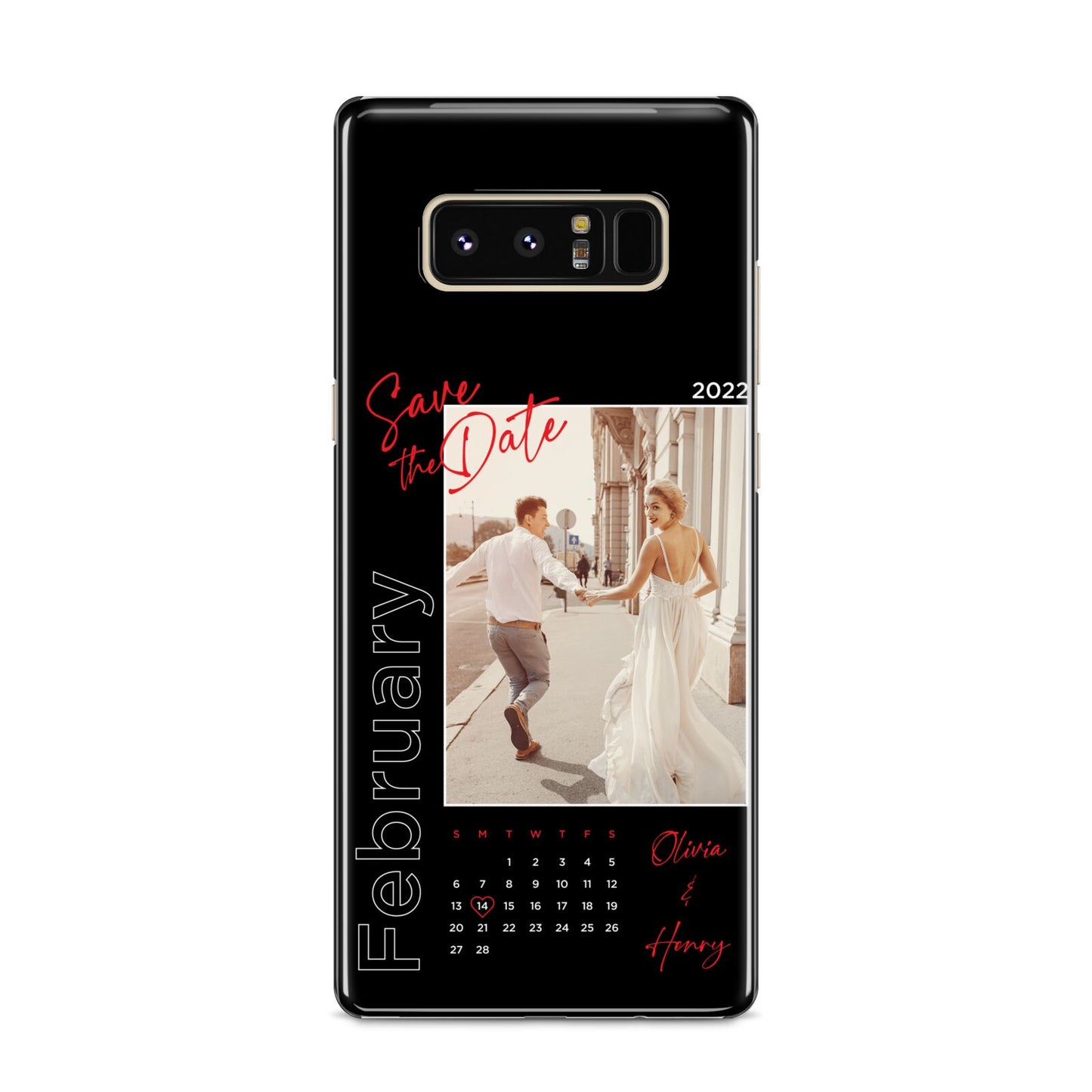 Wedding Date Personalised Photo Samsung Galaxy S8 Case