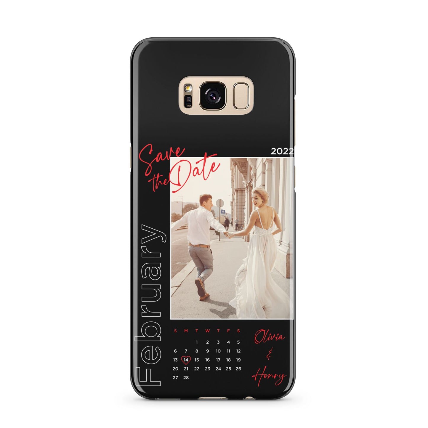 Wedding Date Personalised Photo Samsung Galaxy S8 Plus Case