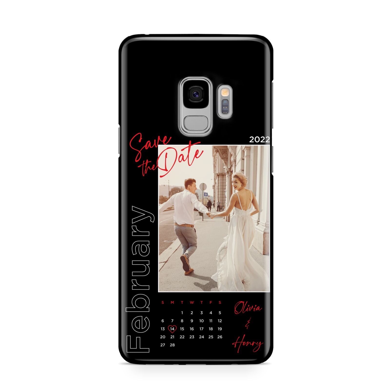 Wedding Date Personalised Photo Samsung Galaxy S9 Case