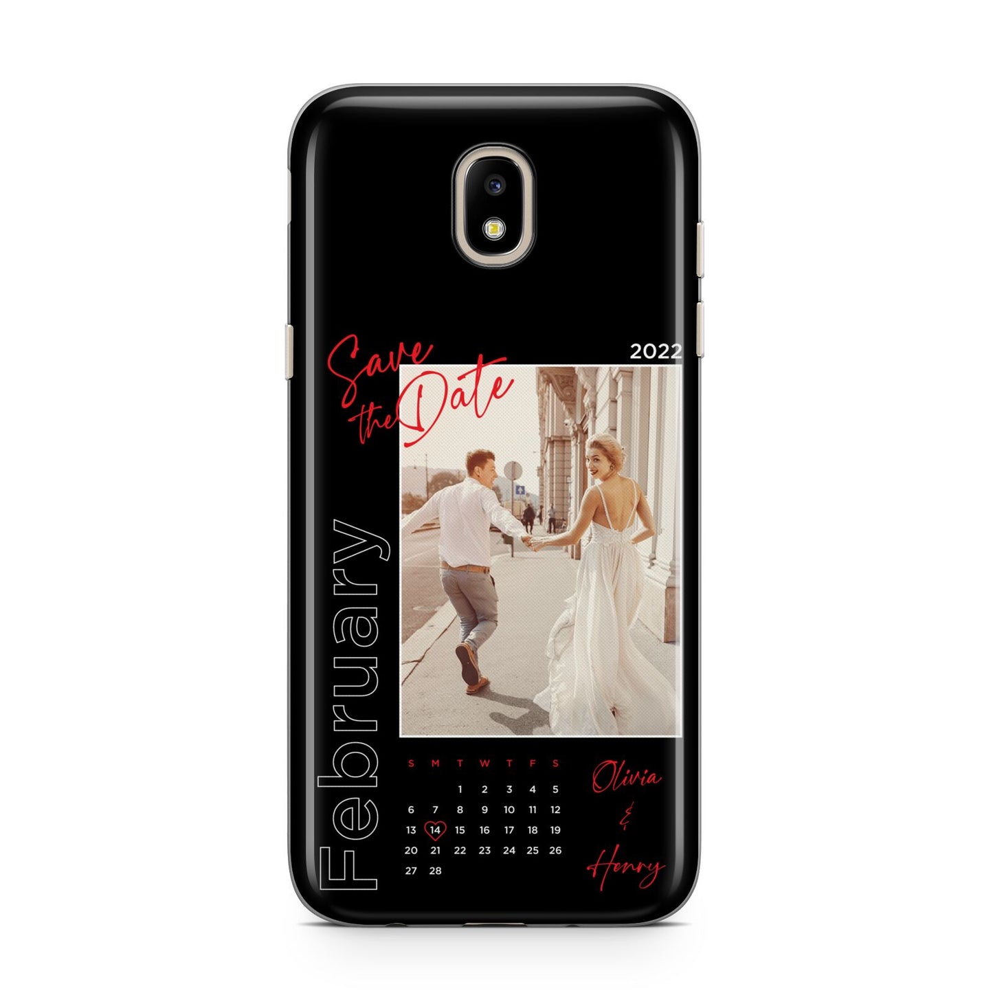 Wedding Date Personalised Photo Samsung J5 2017 Case